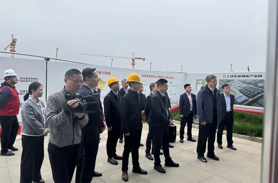 江西金控集團(tuán)江尚文調(diào)研上饒先進(jìn)制造產(chǎn)業(yè)園EPC項目進(jìn)度與質(zhì)量管控